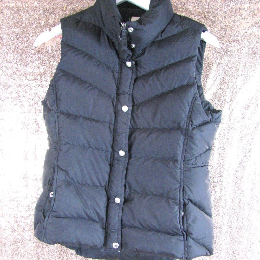 j crew puffer vest M Black